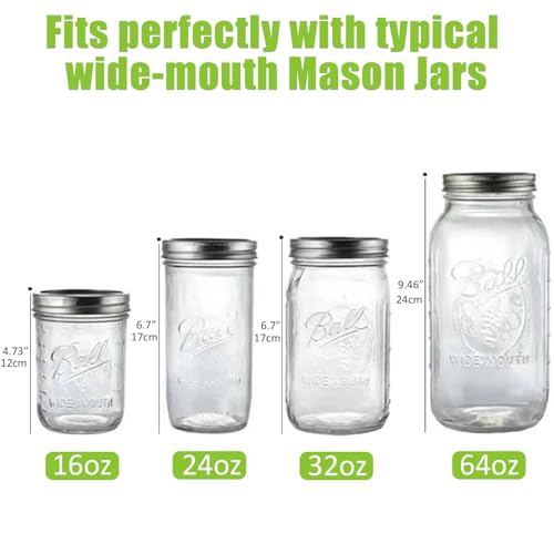 Artcome 10-Pack Glass Fermentation Weights with Easy Grip Handle and Unique Texture Design for Large Wide Mouth Mason Jars by Artcome - Image 6