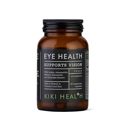 KIKI Health - Eye Health Supplement - Supports Normal Vision & Macular Health - with Lutein, Zeaxanthin - Vitamin A, Vitamin E & Zinc - Protects Against Oxidative Stress - 60 Capsules