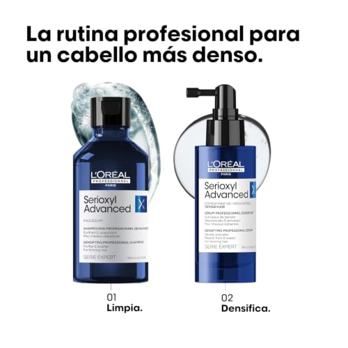 L'Oréal Professionnel Paris Shampoo Purificante e Densificante, Per Capelli Assottigliati, Chioma più Folta, Con Magnesio, Purifier & Bodifier, Serioxyl Advanced, 300 ml - 5