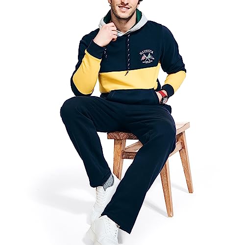 Nautica Men's Sustainably Crafted Colorblock Logo Hoodie4