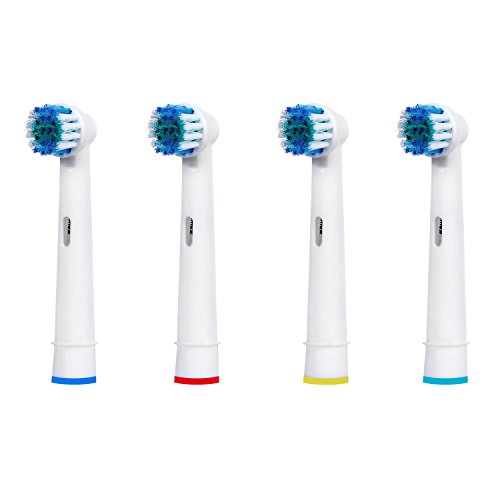 E-Cron Replacement Toothbrush heads Compatible With Electric Toothbrush Oral B Precision Clean (EB17-4),4 pcs (1x4)