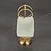 J&V TEXTILES Steel Towel Rack Holder Stand with 2 Hanging Rings for Bathroom Vanity Countertops - Space Saving Hand Towel Holder (Aged Brass)