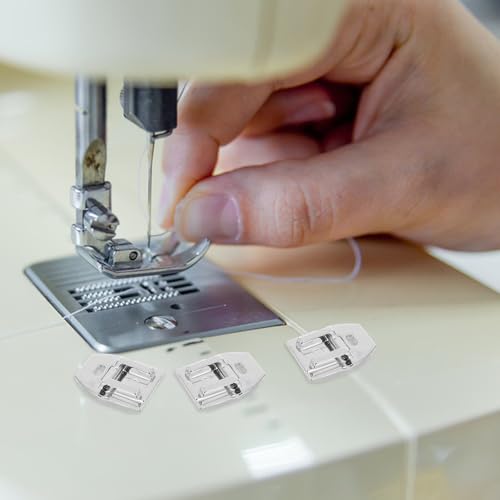 Juego de 5 pies para máquina de coser con cremallera invisible miniatura 6