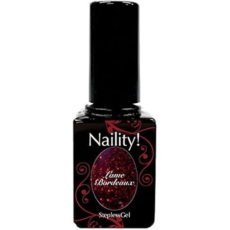 Amazon ネイリティ ジェルネイル ステップレスジェル 190 ラメボルドー 7g ネイリティ Naility ジェルネイル 通販