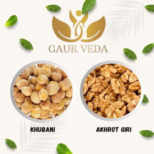 Image of Gaurveda 10 Types of Dry Fruits - American & Gurbandi Badam, Kaju, Kishmish, Kandhari Kishmish, Pista, Anjeer, Munakka, Khubani & Akhrot Giri 50 Grams Each