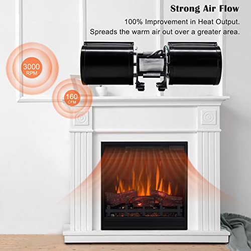 Image of GFK-160A Fireplace Blower Fan Kit, GFK-160 GFK160 for Quadra-Fire, Heat N Glo, Hearth and Home, Heatilator, Fasco, Superior, GTI, Jakel, Royal, Regency Fireplaces, DV3732, 7100, 6000CLX, SL-750TR.