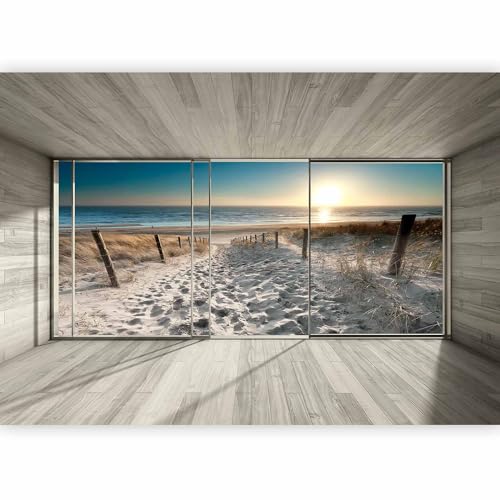 Fotomurale - Carta da parati 150x105 cm TNT Murale alla moda Decorazione da Muro XXL Poster Gigante Design Cameretta Carta per Pareti Soggiorno Naturaleza Paesaggio Spiaggia 3D Mare Sole c-C-0067-a-d
