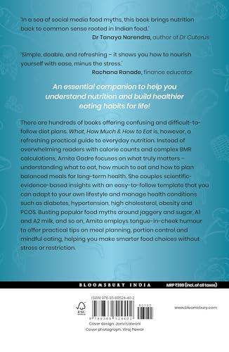 Image of What, How Much and How to Eat: A Simple Science-Backed Guide to Portion Control, Balanced Nutrition & Sustainable Healthy Eating: Simple and Sustainable