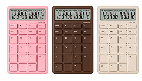 UNIONE Pocket & Desktop Beige Calculator DC101 Beige の商品画像 1