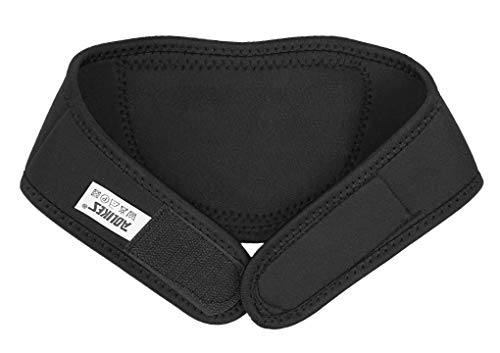 MoonLove Nackenwärmer bei Nackenschmerzen Kopfschmerzen Selbsterwärmender Nackenstütze Bandage, weiche magnetische Halsbandage Halskragen für Reliver Arthritis,Kopfschmerzen, Druck (Schwarz)