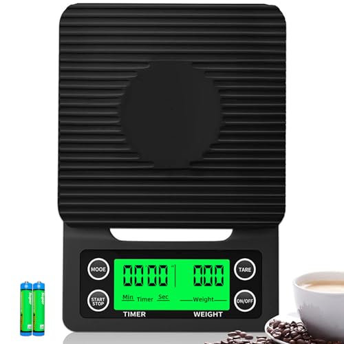 Coffee Scale with Timer - 0.1g Accurate, 3kg Drip Espresso Scale ...