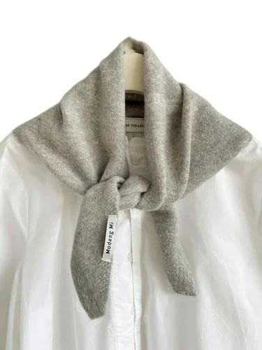 YJHLY Bufanda Bufanda Triangular De Punto Bufanda De Punto Pañuelo De Cabeza Femenino Bufanda De Punto Térmica Multifuncional Bufanda De Punto-Moca