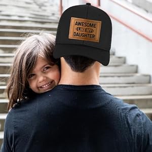 Gifts for dad from daughter fathers day hat birthday gifts for dad from daughter adjustable fit comfortable cotton perfect for fathers day awesome father daughter trucker hat  urban country home decor