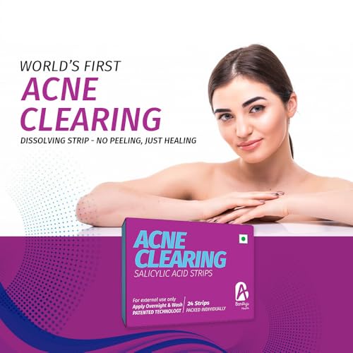 Image of BonAiyu Acne Pimple Patch | 24 Hydrocolloid + Salicylic Acid Waterproof Patches | For Active Surface Acne | Absorbs Pimple Overnight | Reduces Excess Oil | All Skin Types | Safe Formulations