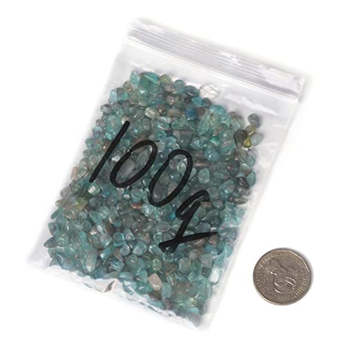 Image of 100 grams Small Tumbled Chips Polished Crushed Stone Crystal Healing Embellishments