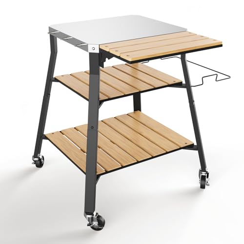 Image of Pizza Oven Stand with Wheels, for Ninja Woodfire