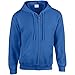 Gildan Heavy Blend Chaqueta con capucha azul cobalto XL