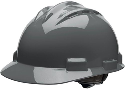 Bullard 62DGR Standard Series Vented Cap Style Hard Hat, 4 Point Ratchet Suspension, Cotton Brow Pad, Dove Grey, One Size