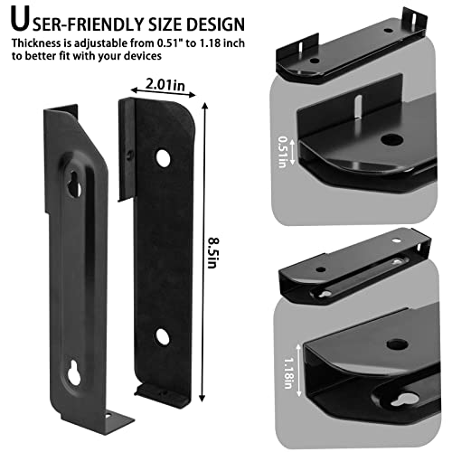 Soporte metálico universal para portátiles con montaje en pared o bajo escritorio miniatura 4
