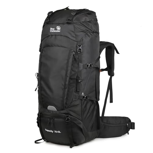 Aomiun 75L Internal Frame Hiking Backpack Mountain Climbing Camping Backpack Travel Daypack with Rain Cover for Men & Women