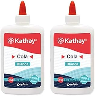 Comprar Kathay Cola Blanca, Secado Transparente, 250 Gramos (Paquete de 2)