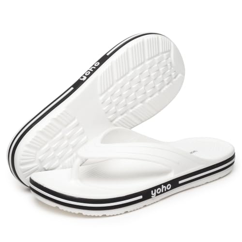Image of YOHO Grip Orthopedic Slippers for Men | Waterproof Monsoon Footwear | Footpharma Footbed & TripleDense Foam | Anti-Skid Chappals