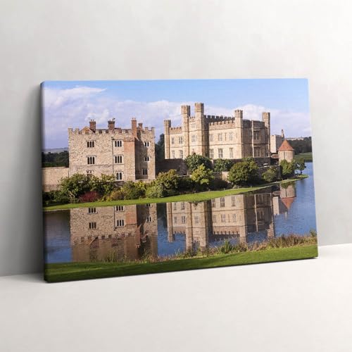 Forteresse du château de Leeds en tableau sur toile pour masquer un mur vide