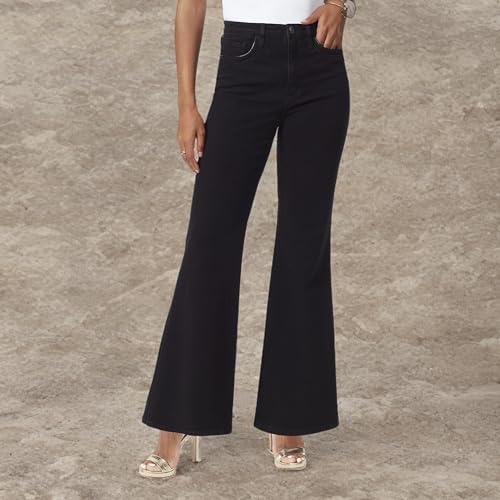 Sam Edelman Women's Bay High Rise Trouser Flare Jean4