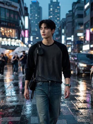 Image of Men's Polycotton Round Neck T-Shirt | Full Sleeve Casual T-Shirt for Men | Soft, Breathable Regular Fit for Everyday Wear