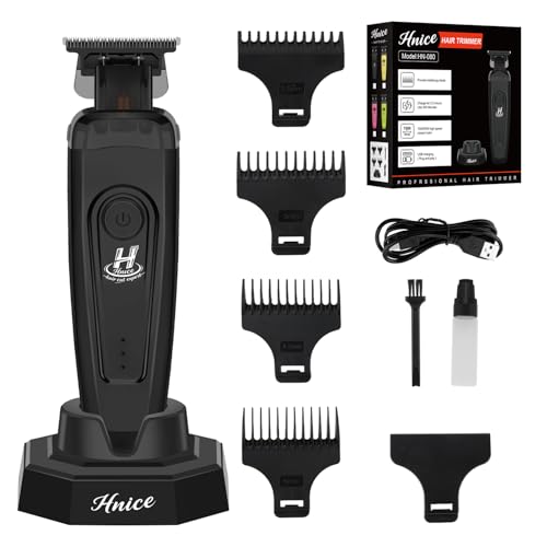 Recortadora de pelo y barba HN-080 de carga dual y potente motor de 7500 rpm