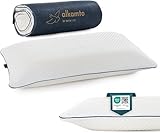 alkamto Memory Foam Pillow 27.5X 18 in”– Ergonomic Neck Support Pillow – Oeko-Tex Certified – Breathable & Thermoregulating Cover – Ideal for Back & Side Sleepers (27.5' (L) × 18' (W) × 4.7' (H))
