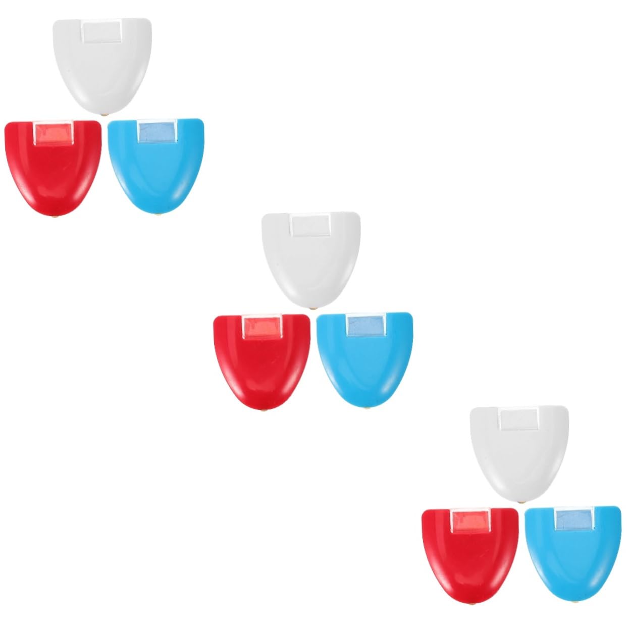 9stücke Teiliges Schneiderkreide Rad Für Stoffmarkierung Herzform Design Für Näharbeiten Geeignet Für Stoffarten Blau Rot Und Weiß