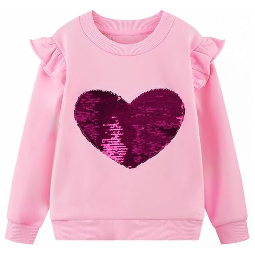 Codkkre Sweatshirt Mädchen Pullover für Kinder Süß Cartoon Sweater Mädchen Langarmshirts aus Baumwolle Alter 2-10 Jahre, 134, Stil 15