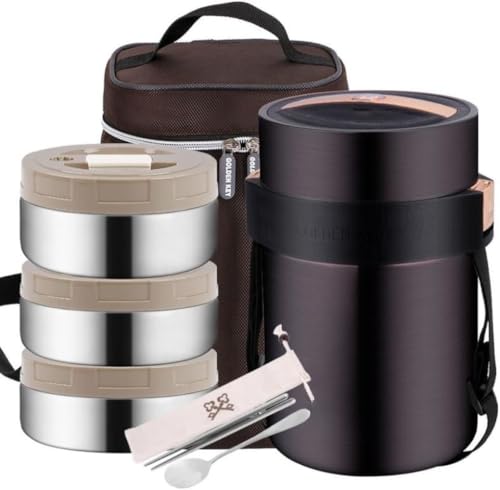 Zxyler �T�[���X�����`�W���[ �^�� 304 �X�e�����X�ۉ��ٓ��� �ۉ��ۗ� ��e�� �H�� & ���[�o�b�O�t�� ��Ј�/�ʋ�/�s�N�j�b�N�p (2.5L,�u���[)