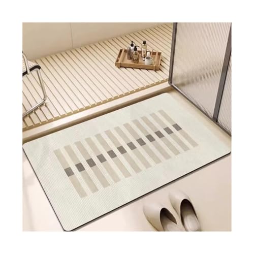 Tapis de sol antidérapant ultra absorbant pour porte de toilettes - 2