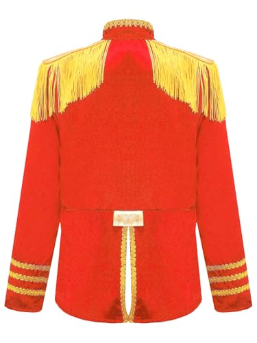 Kids Girls Boys 60's British Hippie Music Star Jacket Fringe Coat Halloween SGT Sergeant Pepper Outfit2