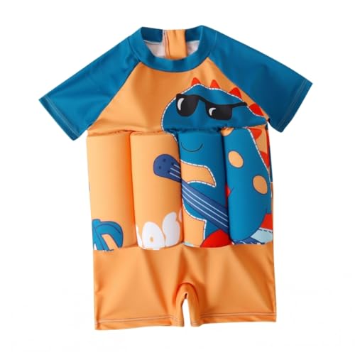 Maillot de bain pour tout-petit avec flotteurs intégrés et motif dinosaure amusant