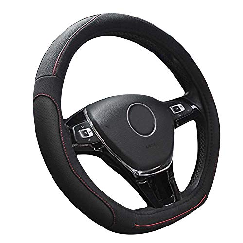 Xihaoerr D - Funda para volante para Golf 5 6 7 (transpirable, antideslizante, 38,1 cm) Cover