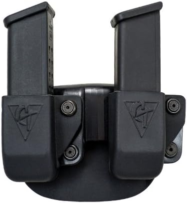 Comp-Tac Twin OWB Belt Clip Size4 Glock 9/40/45 Gap Magazine Pouch (C62304000LBKN)