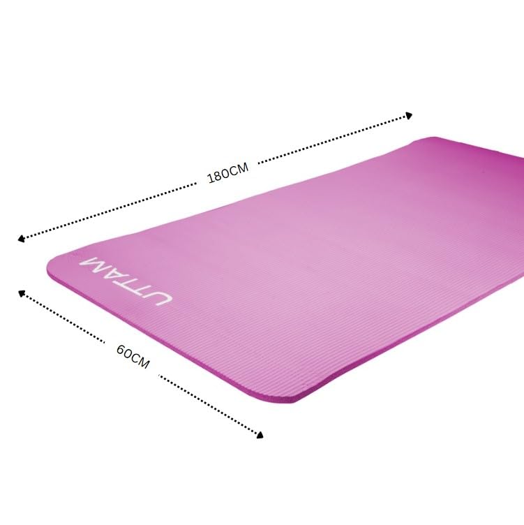 Yoga Mat - Multi-Purpose Extra Thick NBR Foam Exercise Mats, Suitable for Stretching, Pilates, Resistance Workout & Therapy, Home & Gym Equipment Accessory for Men Women Kids- 183X60CM - Image 6