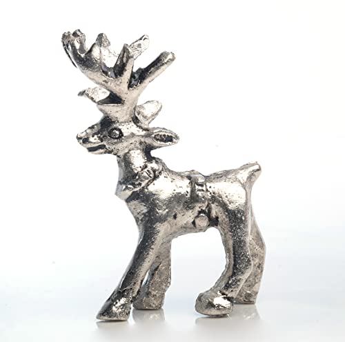 Wonder Care Standing Reindeer Figurines for Christmas Decorations Home Decorations for Living Room Christmas Table Decor & Decor for Shelves (Silver) - Image 4