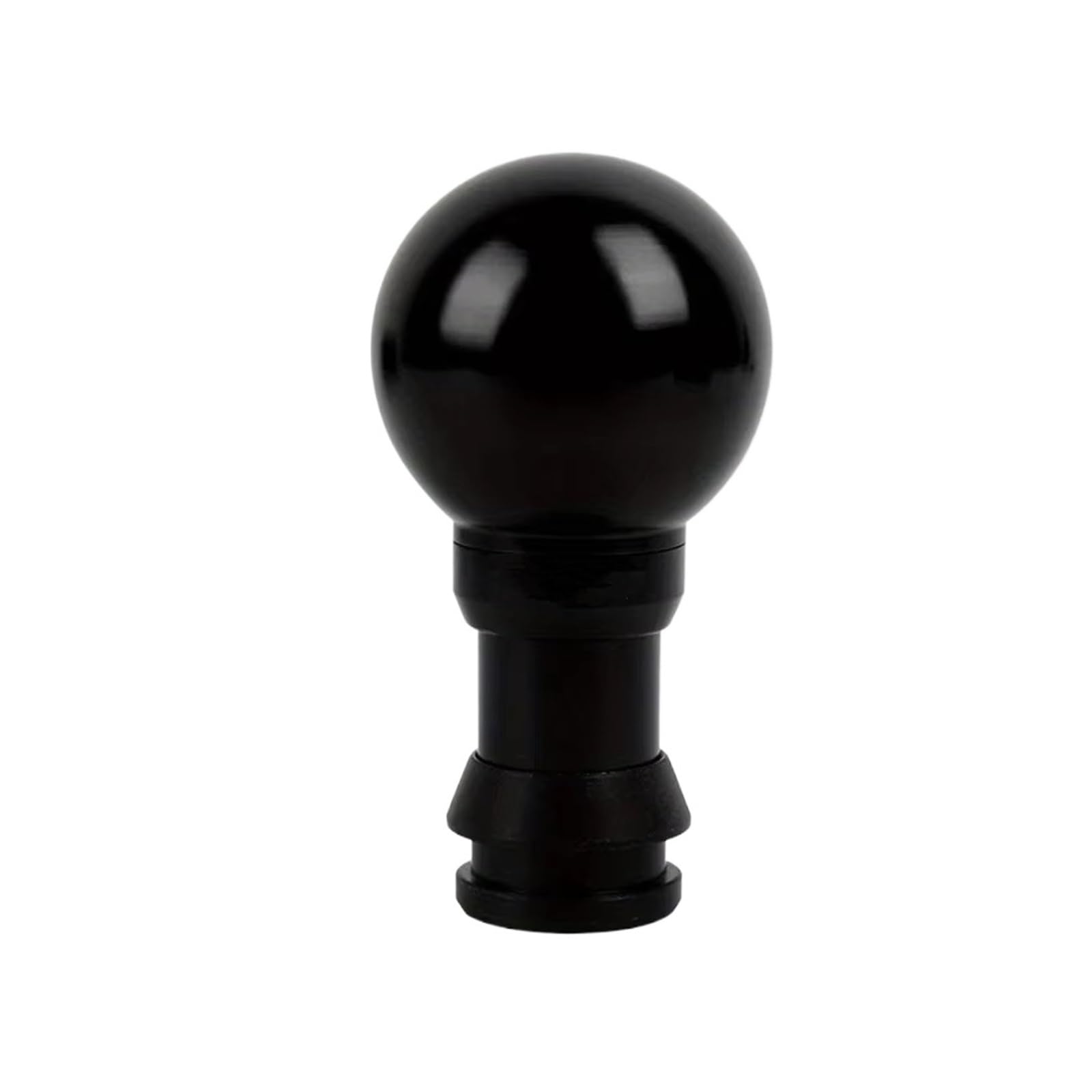 LinQianBhD Car Gear Shift Knob Round Ball Black Aluminum Automatic Gear Shift Knob Shifter