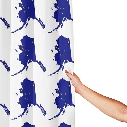 Rideau de douche Alaska en polyester de 183x183 cm avec 12 oeillets - 5