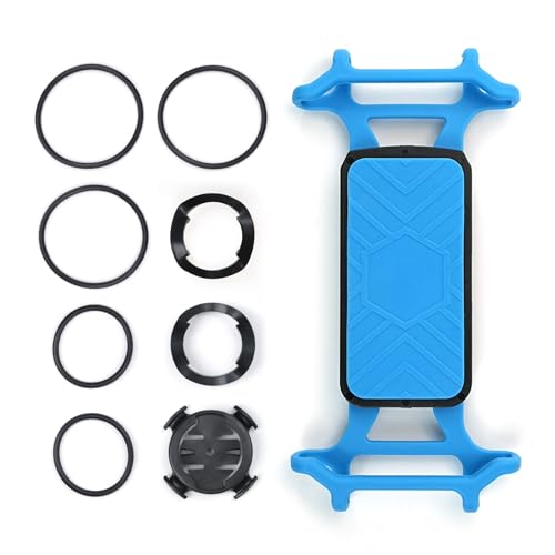 SUKOUSRAM Suporte de telefone de bicicleta, suporte de telefone de guidão de silicone com suporte, s