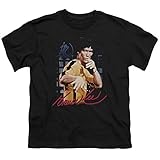 Bruce Lee Kids Size Yellow Jumpsuit Youth Black T-Shirt, Toddler Medium (5/6)