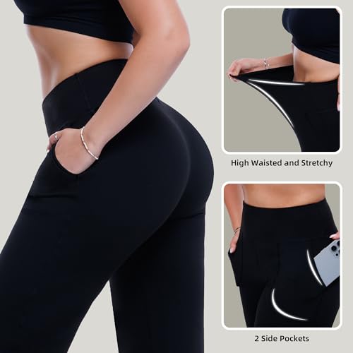 Walifrey Wide Leg Pants Woman Casual Sweatpants with Pockets for Women High Waist Loose Stretch Trousers2