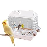 Vogelkäfig | Atmungsaktiver Ausbruchsicherer Tragbarer Transportkäfig,Transportkäfig für Wellensittiche - Für Zuhause Reisen Camping Kurztrips Und Flugzeugtransport