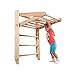 Wall Bars for Kids, Wood Stall Bar, Wooden Swedish Ladder, Kinder-4