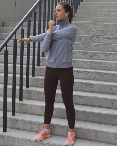 High Waisted Leggings for Women - No See Through Tummy Control Cycling Workout Yoga Pants with Pockets Reg & Plus