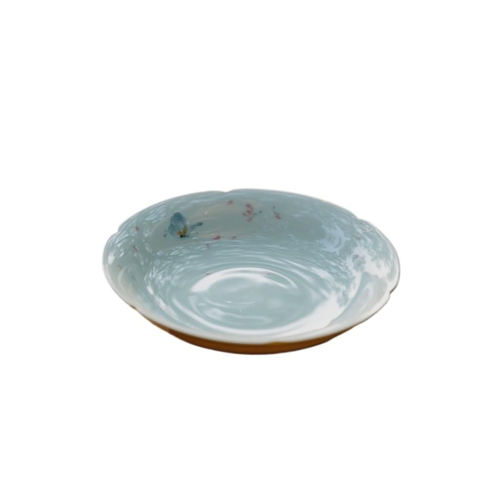 Vassoio per frutta in ceramica con teiera per decorare casa e ufficio, elegante centrotavola per frutta, snack e composizioni floreali